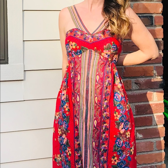 SOLD Vintage handmade 70s maxi sz XS - Picture 6 of 6